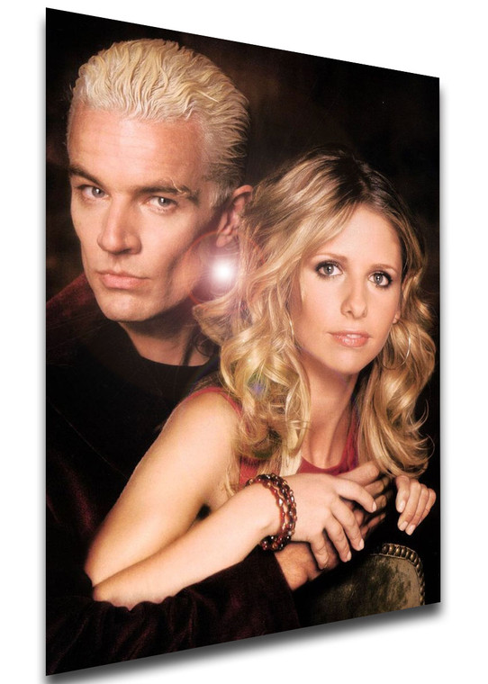 Poster - Serie TV - Locandina - Buffy the Vampire Slayer Variant - Buffy & Spike