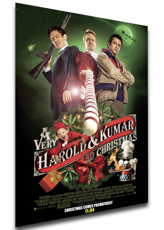 Poster Locandina - A Very Harold & Kumar Christmas Variant 01