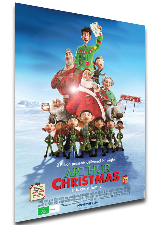 Poster Locandina - Arthur Christmas