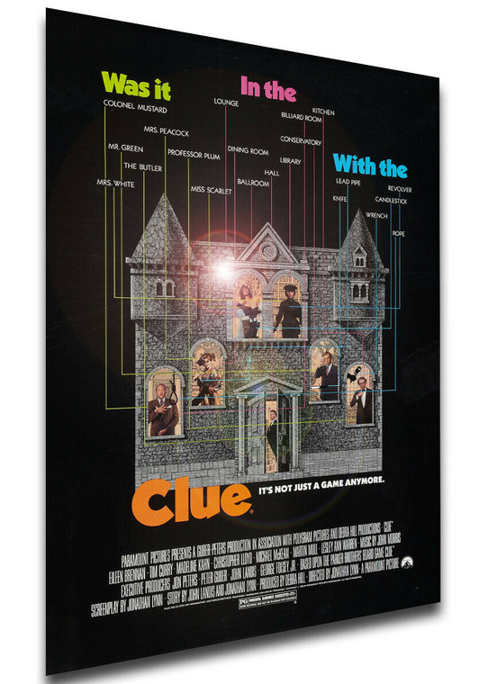 Poster Locandina - Clue - Signori il Delitto e Servito