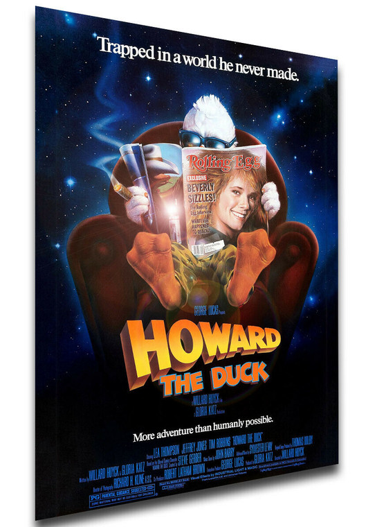 Poster Locandina - Howard the Duck - Howard e il Destino del Mondo (1986)
