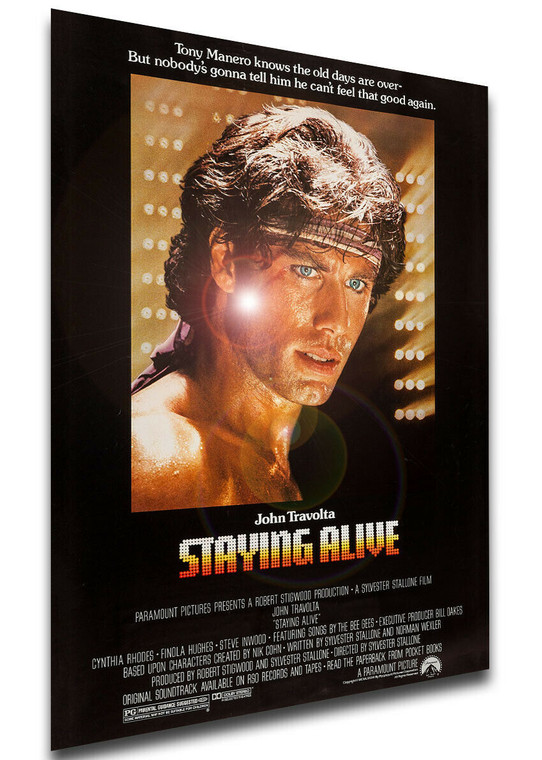 Poster Locandina - John Travolta - Staying Alive (1983)