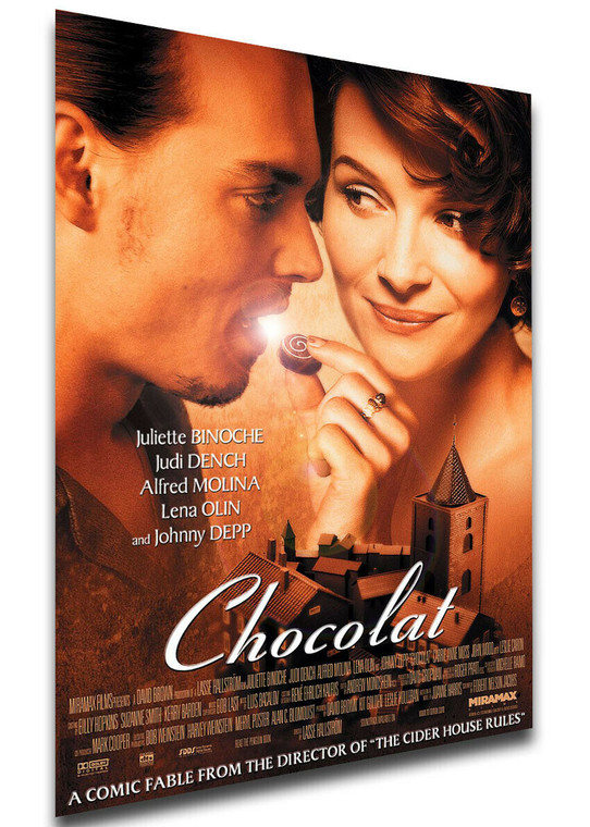 Poster Locandina - Johnny Depp - Chocolat (2000)