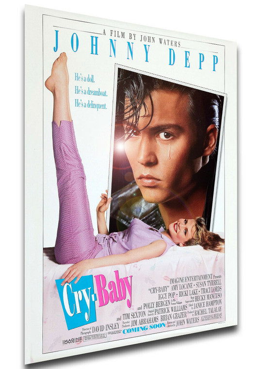 Poster Locandina - Johnny Depp - Cry Baby (1990)