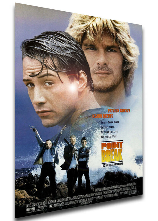 Poster Locandina - Keanu Reeves - Point Break - Punto di Rottura (1991)