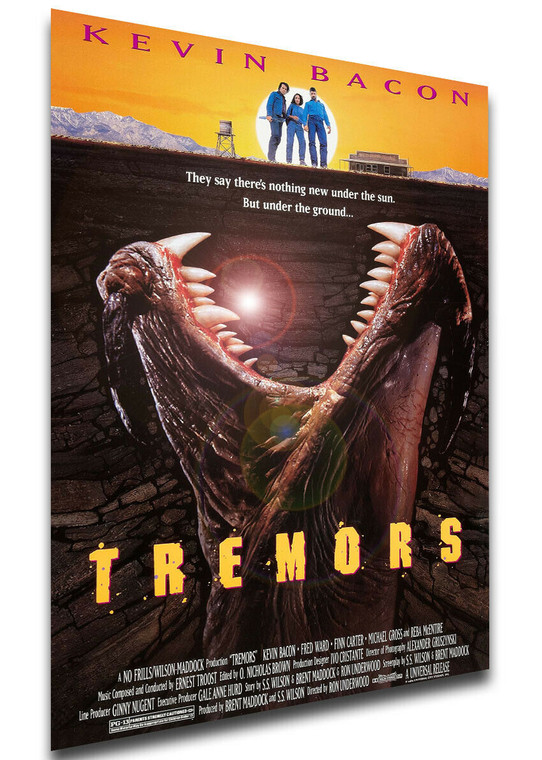 Poster Locandina - Kevin Bacon - Tremors (1990)