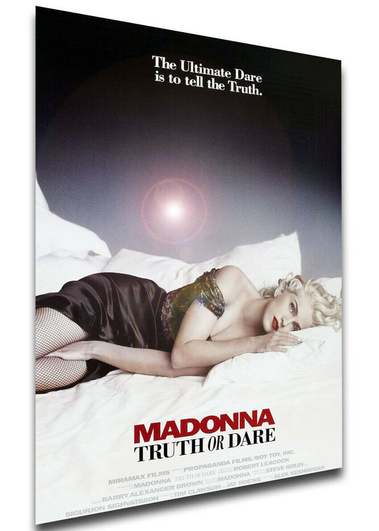 Poster Locandina - Madonna Truth or Dare - A letto con Madonna (1991)