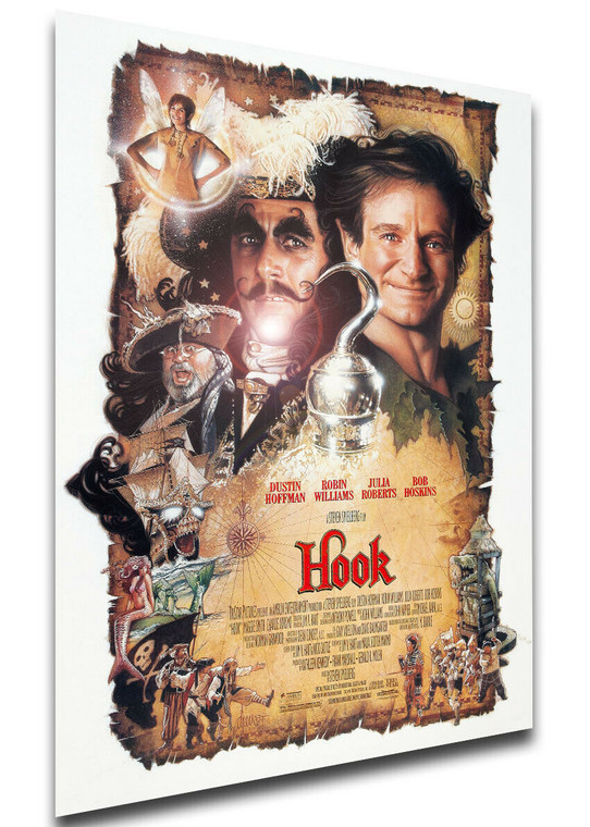 Poster Locandina - Robin Williams - Hook - Capitan Uncino (1991)