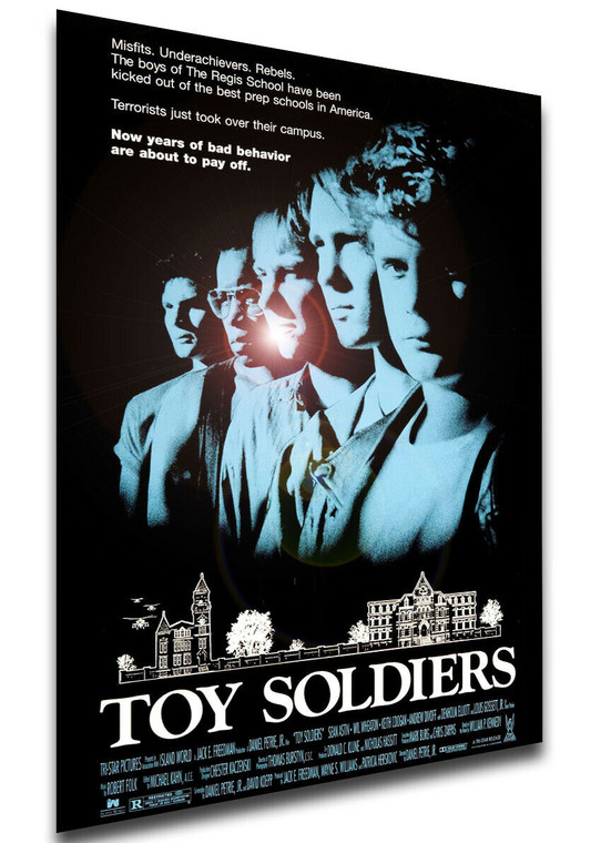 Poster Locandina - Sean Astin - Toys Soldiers - Scuola di Eroi (1991)