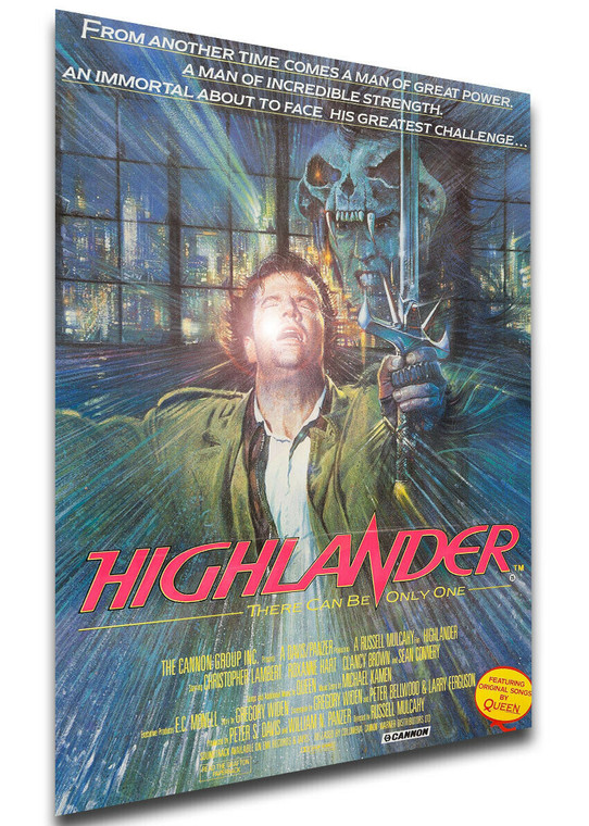 Poster Locandina - Sean Connery - Highlander - L'Ultimo Immortale (1986)