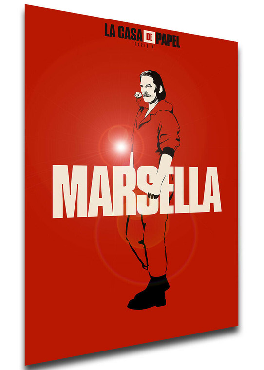 Poster Locandina - Serie TV - La Casa De Papel - Season 4 - Marseille LL0313