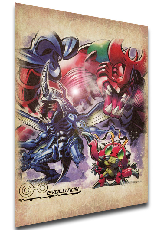 Poster Wanted - Digimon Adventure - Tentomon Evolution - LL1103