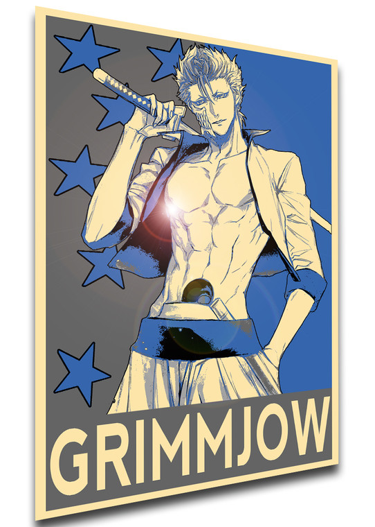 Poster Propaganda Glam - Bleach - Grimmjow Jaegerjaques