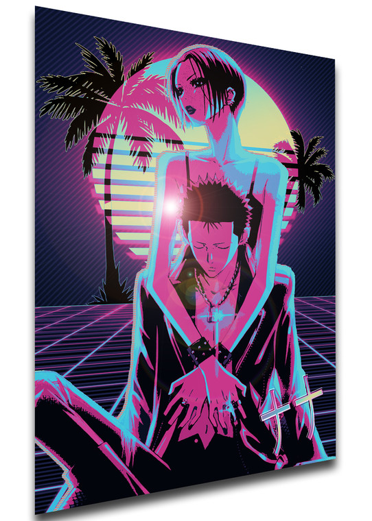 Poster Vaporwave 80s Style - Nana - Nana & Ren