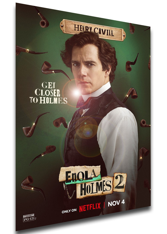 Poster Locandina Serie Tv - Enola Holmes 2 - Henry Cavill -  PE0060