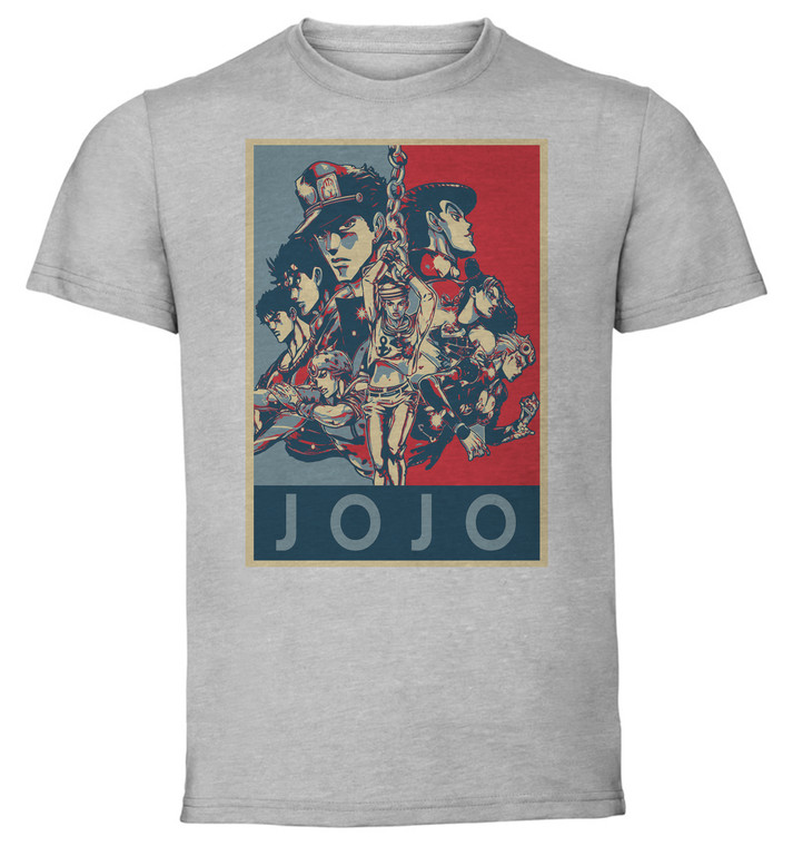 T-Shirt Unisex - Grey - Propaganda - Jojo's Bizarre Adventure - Main Characters