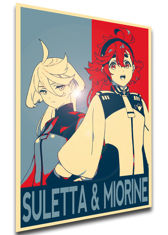 Poster Propaganda - Mobile suite gundam the witch from mercury - Suletta & Miorine - PE0125