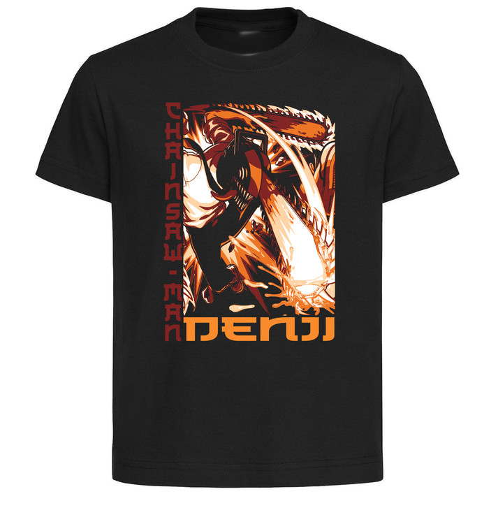 T-Shirt Unisex Black Japanese Style - Chainsaw Man - Denji SA1045