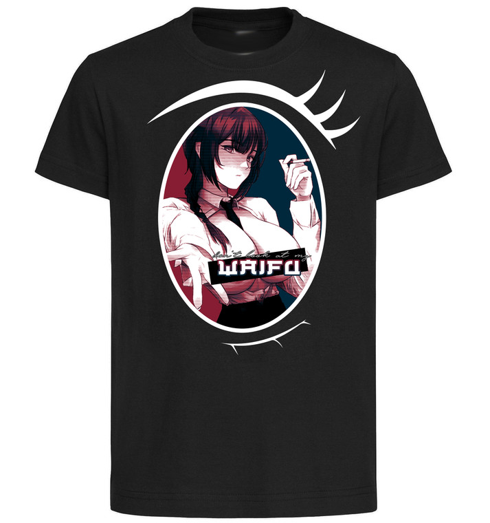 T-Shirt Black Unisex - Propaganda Waifu - Chainsaw Man - Makima - PE0256