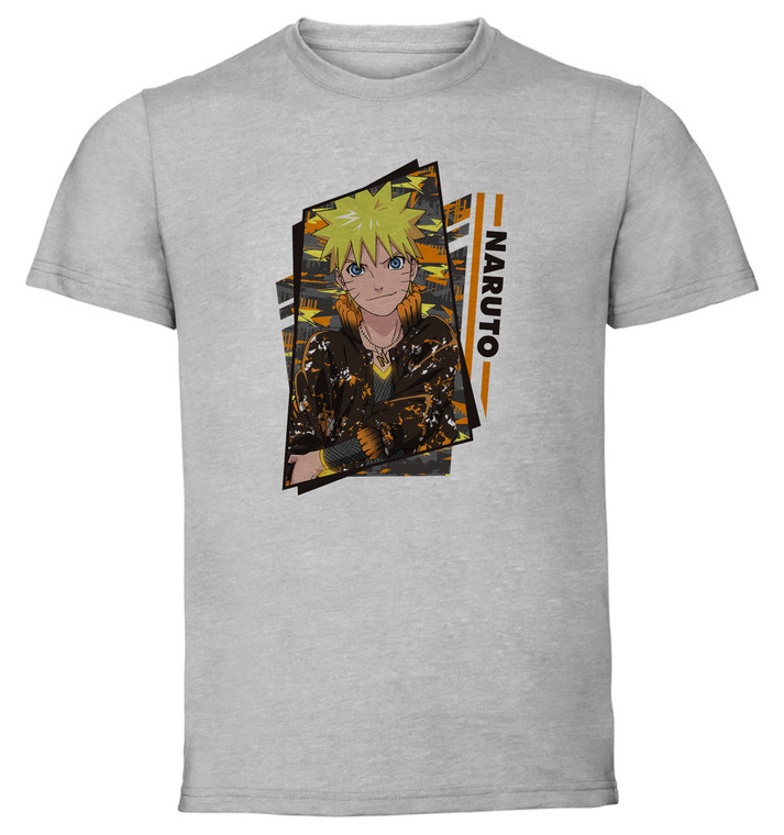 T-Shirt Unisex Grey - Anime Manga - Naruto - Naruto Tech Style
