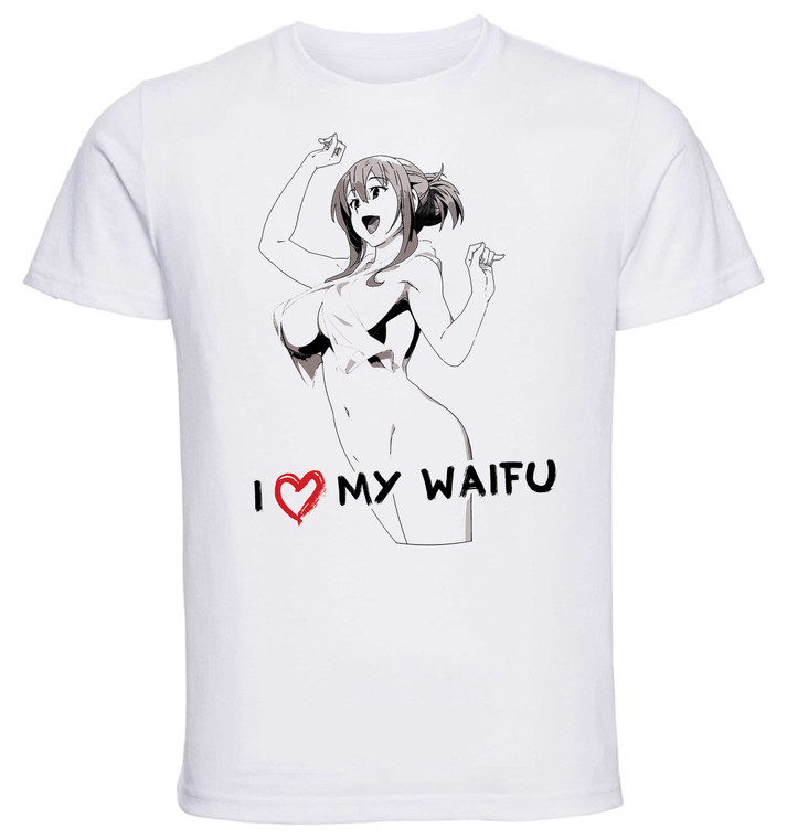 T-Shirt White - Black Ink Waifu - Kono Subarashii Sekai ni Shukufuku wo! - Lalatina Dustiness Ford - PE0376