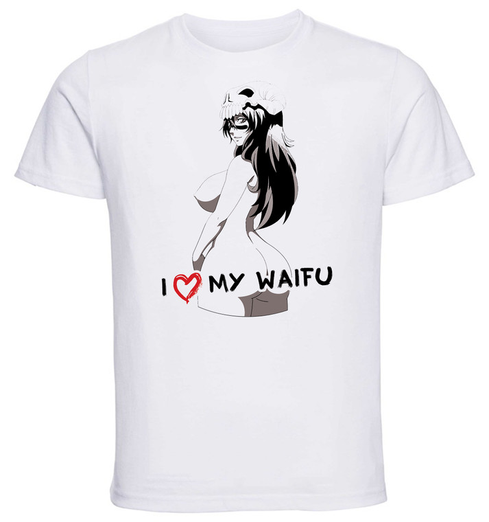 T-Shirt White - Black Ink Waifu - Bleach - Neliel - PE0373