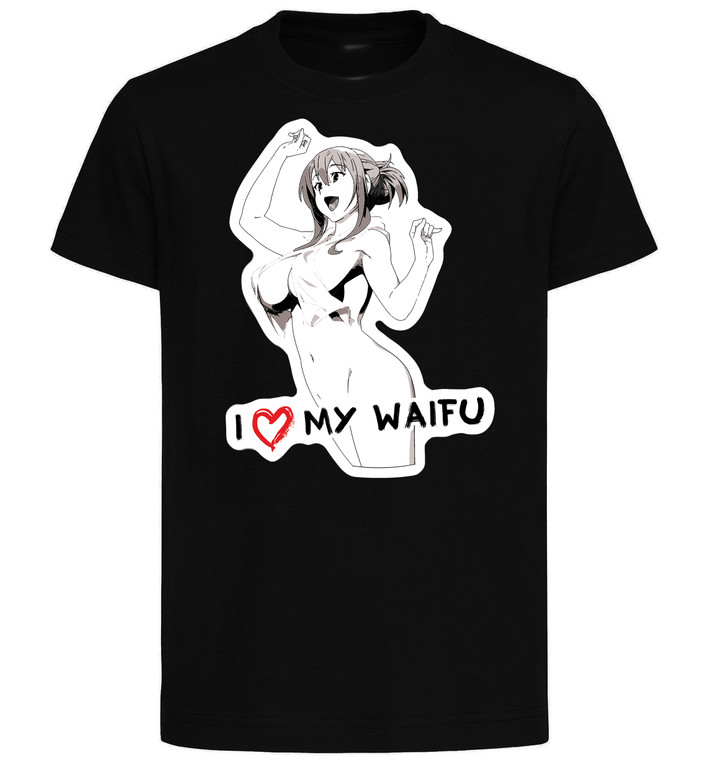 T-Shirt Black - Black Ink Waifu - Kono Subarashii Sekai ni Shukufuku wo! - Lalatina Dustiness Ford - PE0376