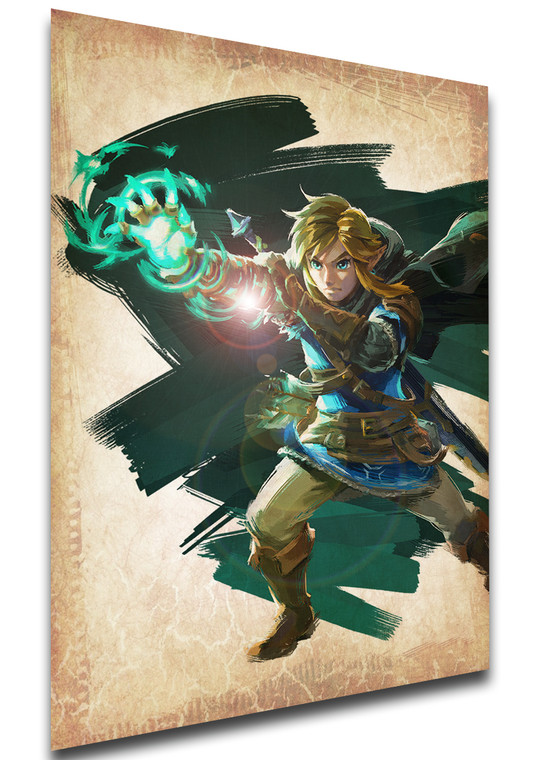 Poster Wanted - Zelda Tears of the Kingdom - Link - LL3458