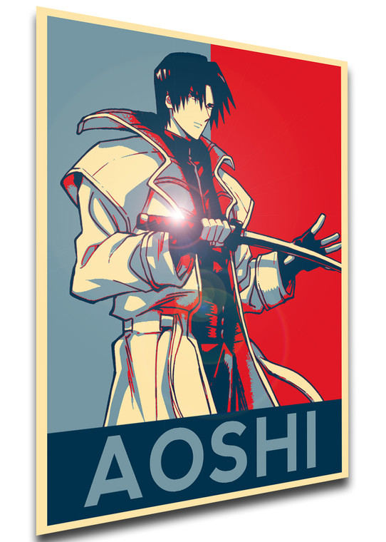 Poster Propaganda - Rurouni Kenshin - Shinomori Aoshi - LL3503