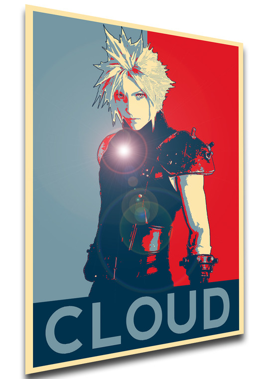 Poster Propaganda - Final Fantasy VII Remake - Cloud Strife - LL0287