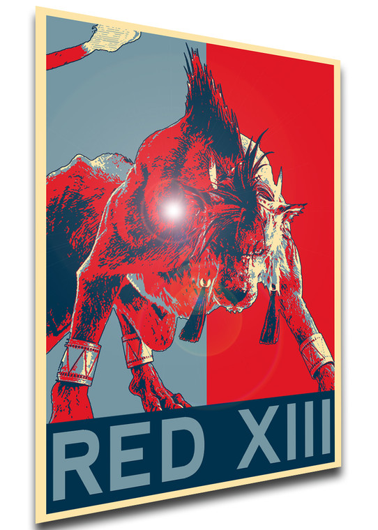 Poster Propaganda - Final Fantasy VII Remake - Red XIII - LL0290