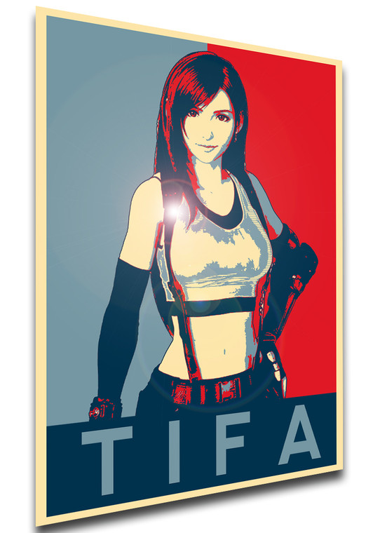 Poster Propaganda - Final Fantasy VII Remake - Tifa Lockhart - LL0288