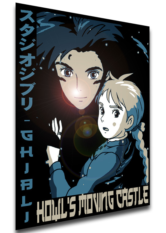 Poster Japanese Style - Ghibli - Howl's Moving Castle - LL3673