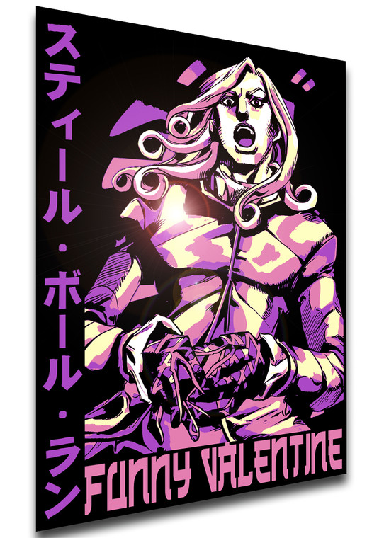 Poster Japanese Style - Jojo Steel Ball Run - Funny Valentine - LL3666