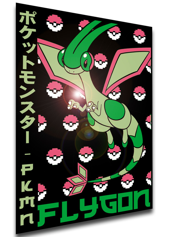 Poster Japanese Style - Pocket Monsters - Flygon - LL3710