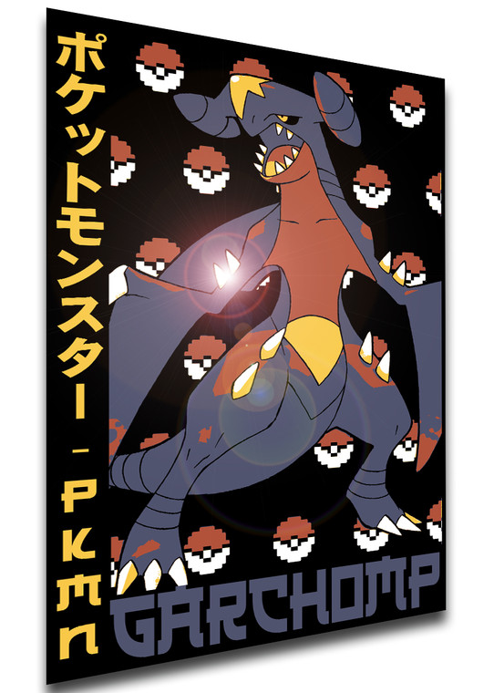 Poster Japanese Style - Pocket Monsters - Garchomp - LL3718