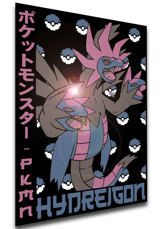 Poster Japanese Style - Pocket Monsters - Hydreigon - LL3725