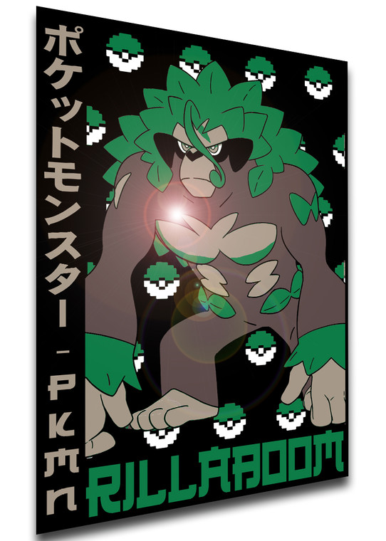 Poster Japanese Style - Pocket Monsters - Rillaboom - LL3742