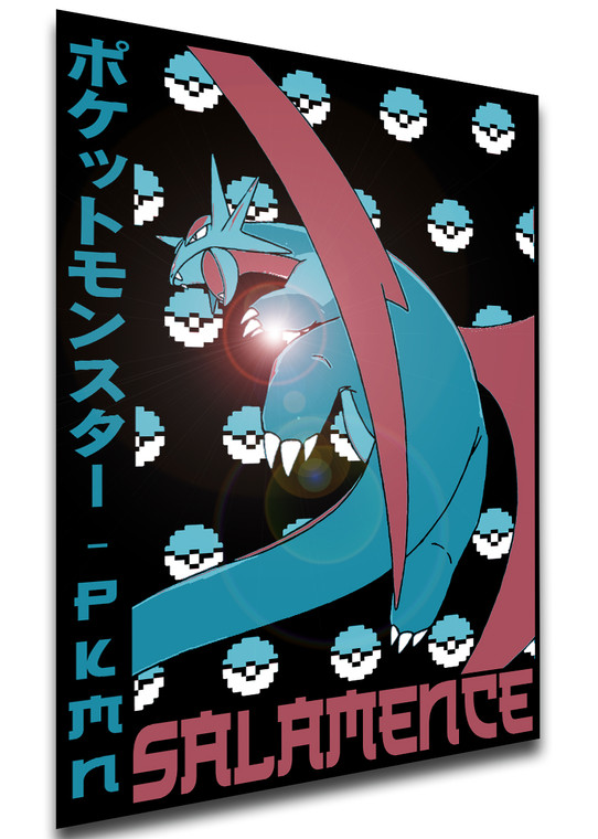Poster Japanese Style - Pocket Monsters - Salamence - LL3712