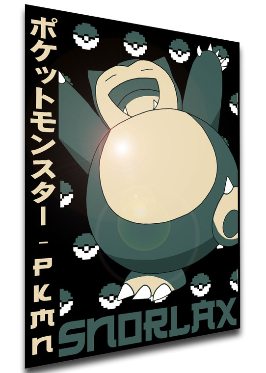 Poster Japanese Style - Pocket Monsters - Snorlax - LL3692