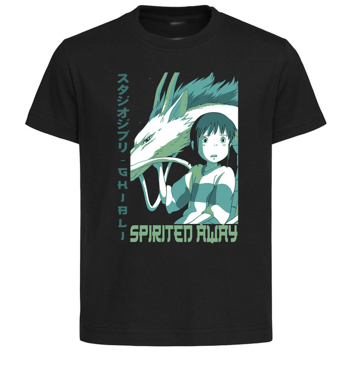 T-Shirt Unisex Black Japanese Style - Ghibli - Spirited Away - LL3677