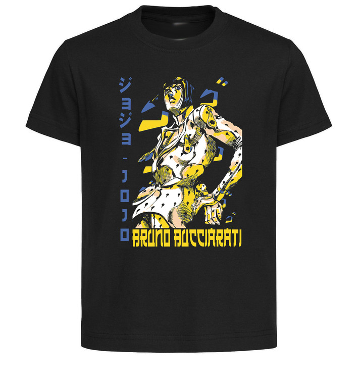 T-Shirt Unisex Black Japanese Style - Jojo's Bizarre Adventures - Bruno Bucciarati - LL3649