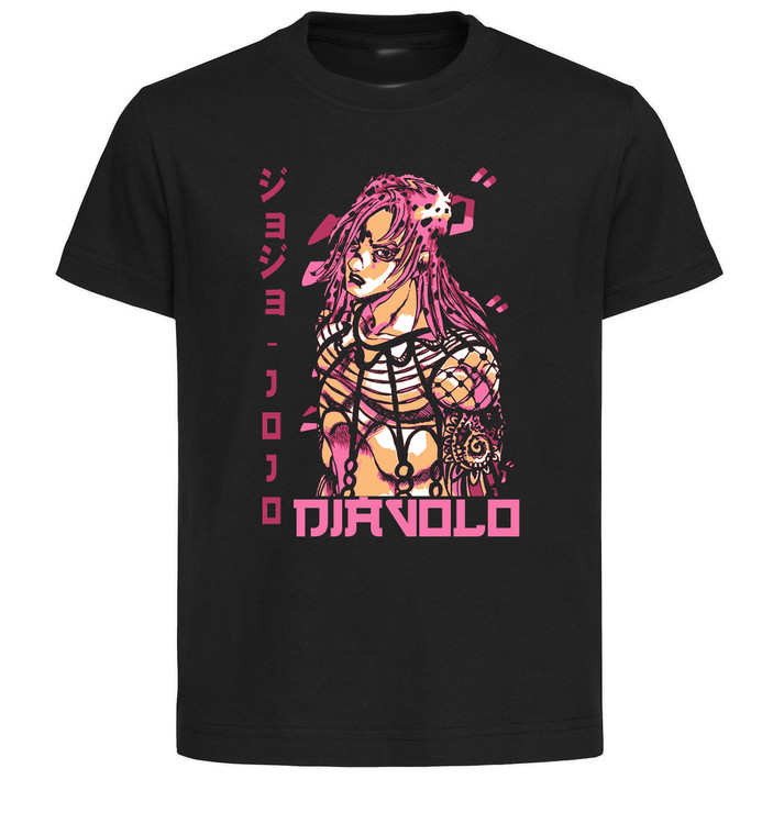 T-Shirt Unisex Black Japanese Style - Jojo's Bizarre Adventures - Diavolo - LL3664