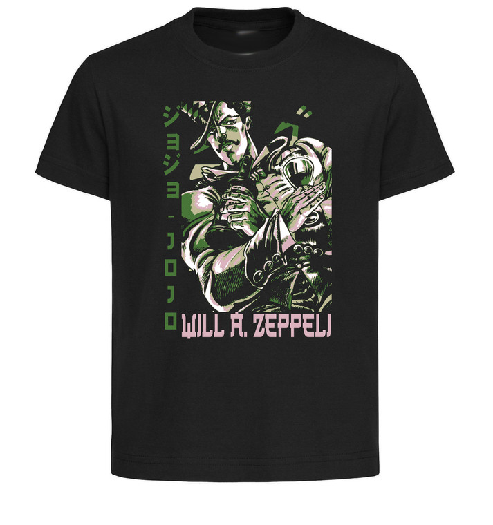 T-Shirt Unisex Black Japanese Style - Jojo's Bizarre Adventures - Will Anthonio Zeppeli - LL3657