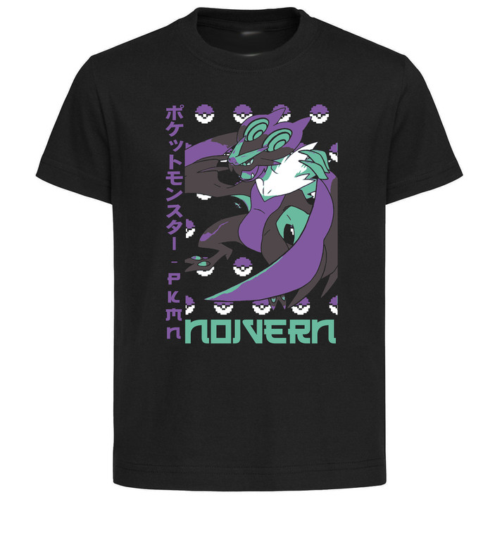 T-Shirt Unisex Black Japanese Style - Pocket Monsters - Noivern - LL3734