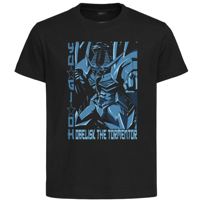 T-Shirt Unisex Black Japanese Style - Yu Gi Oh - Obelisk the Tormentor - LL3634