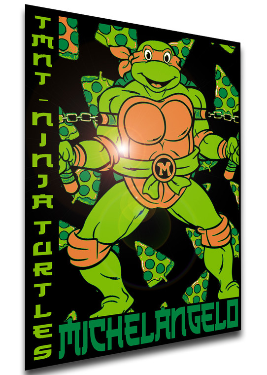 Poster Japanese Style - TMNT Teenage Mutant Ninja Turtles - Michelangelo LL3797