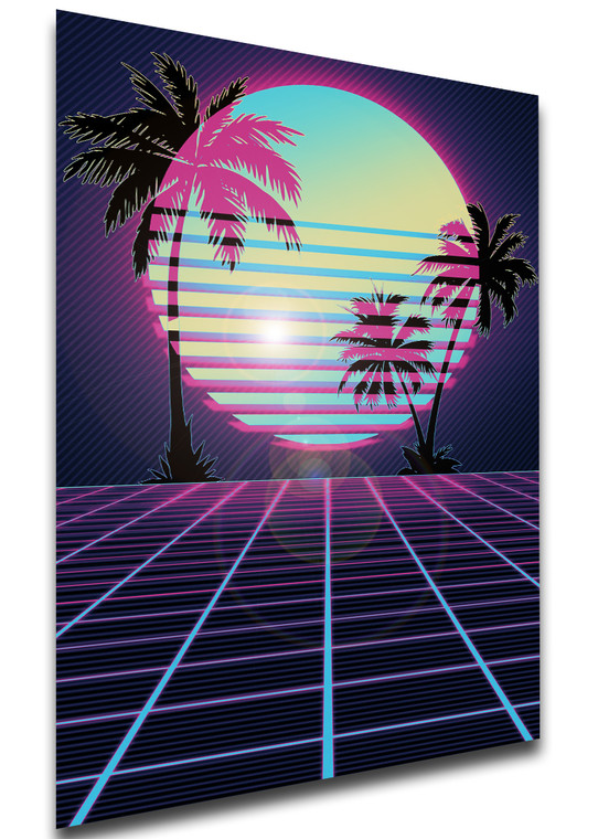 Poster Custom Vaporwave 80s Style