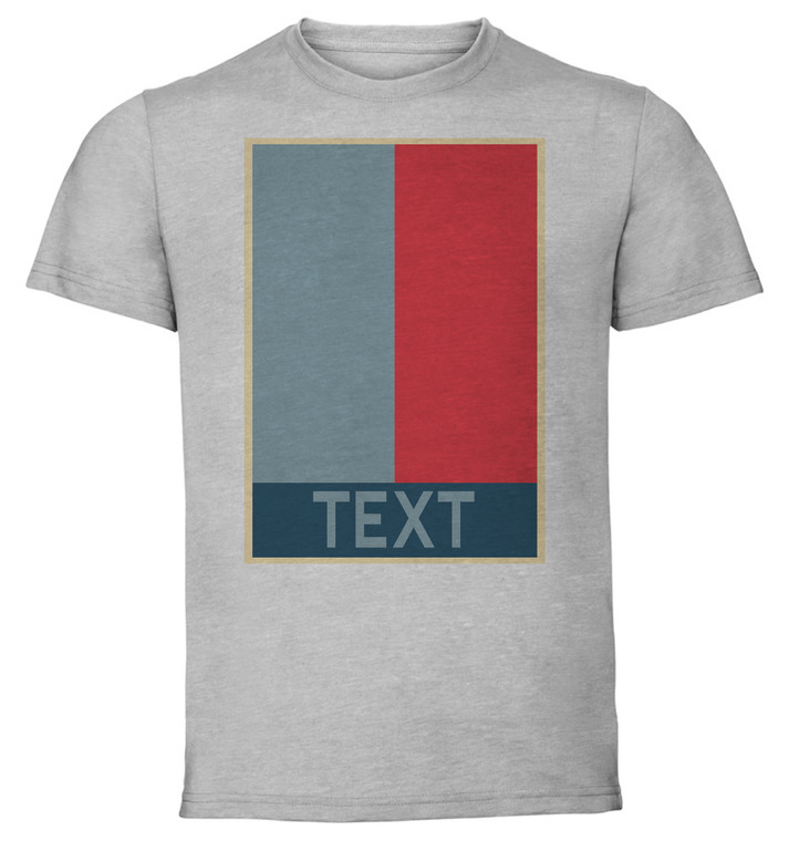 T-Shirt Unisex Grey Custom Propaganda Style