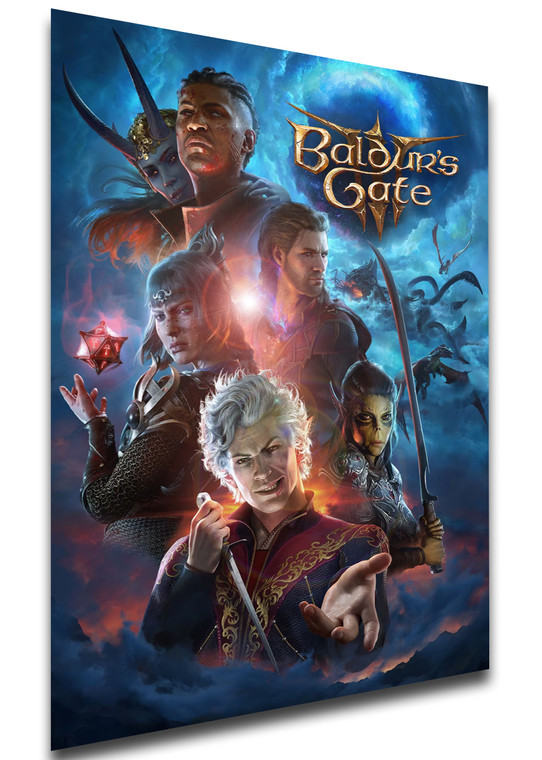 Poster Locandina Videogame - Baldur's Gate - LE0039